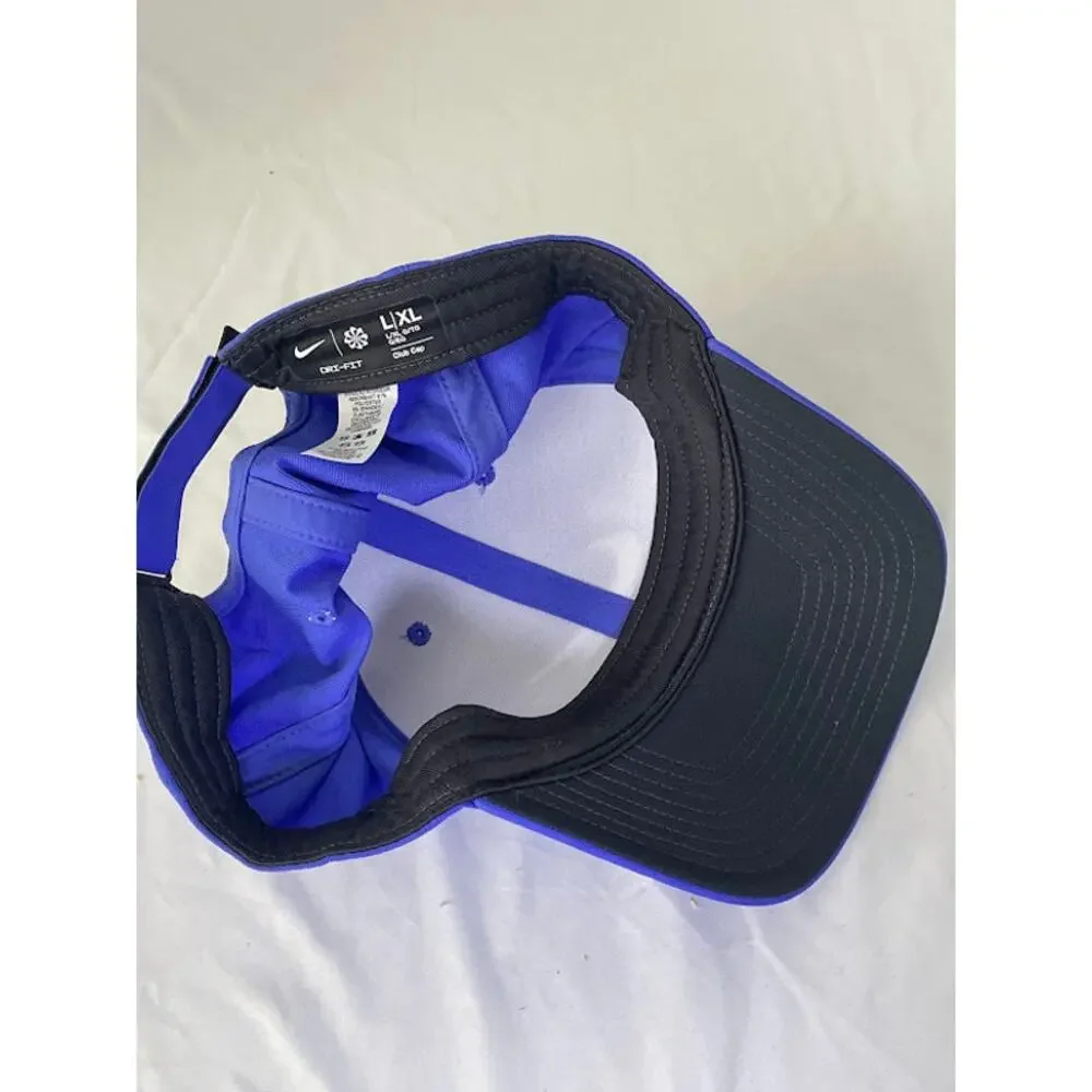 Nike Adult Dri-FIT Club Structured Swoosh Cap - Royal Blue (Size L-XL)